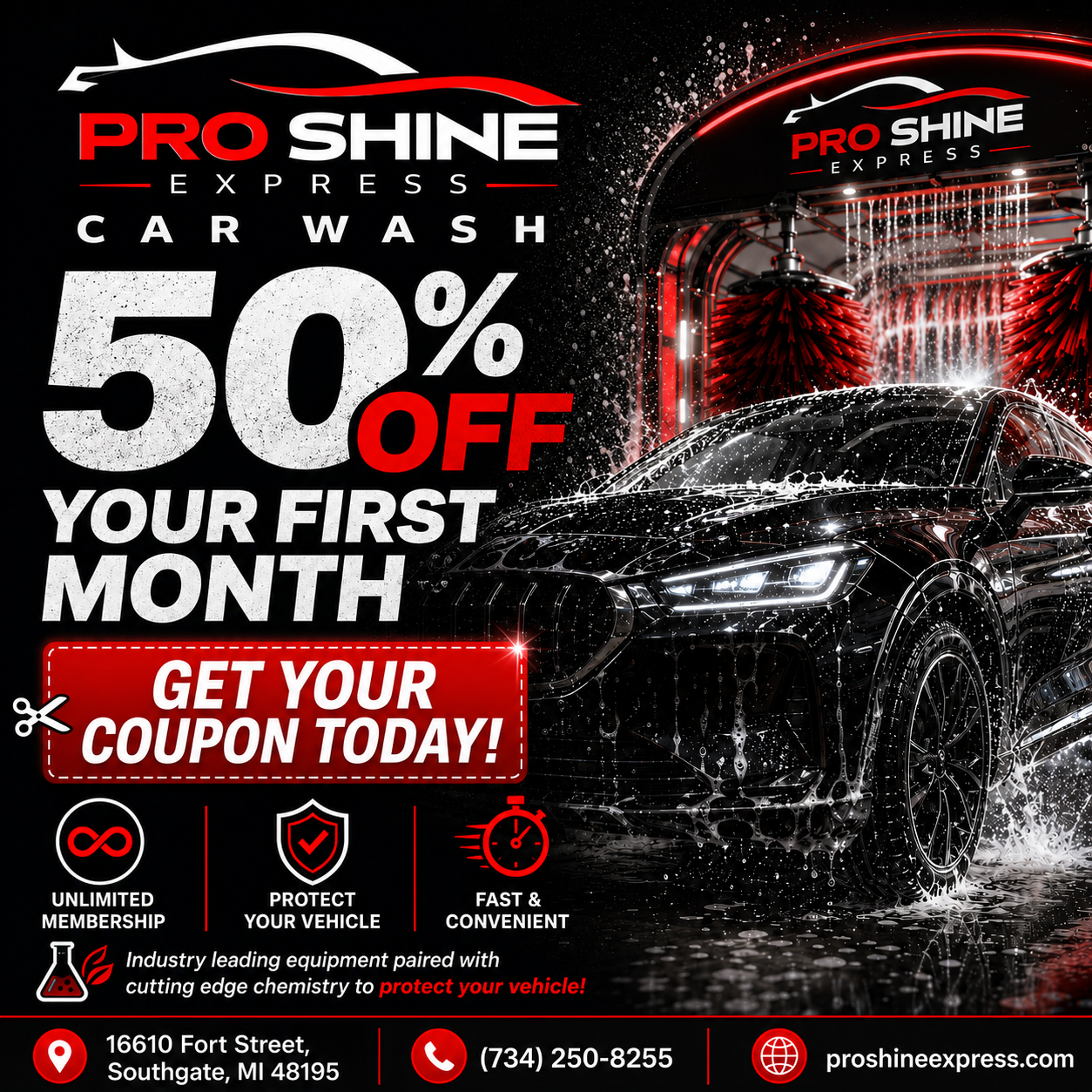 Discount Hook ad creative for Pro Shine Express